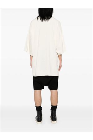 Cream white cotton Tommy T-shirt RICK OWENS | RU01E5279JNC21